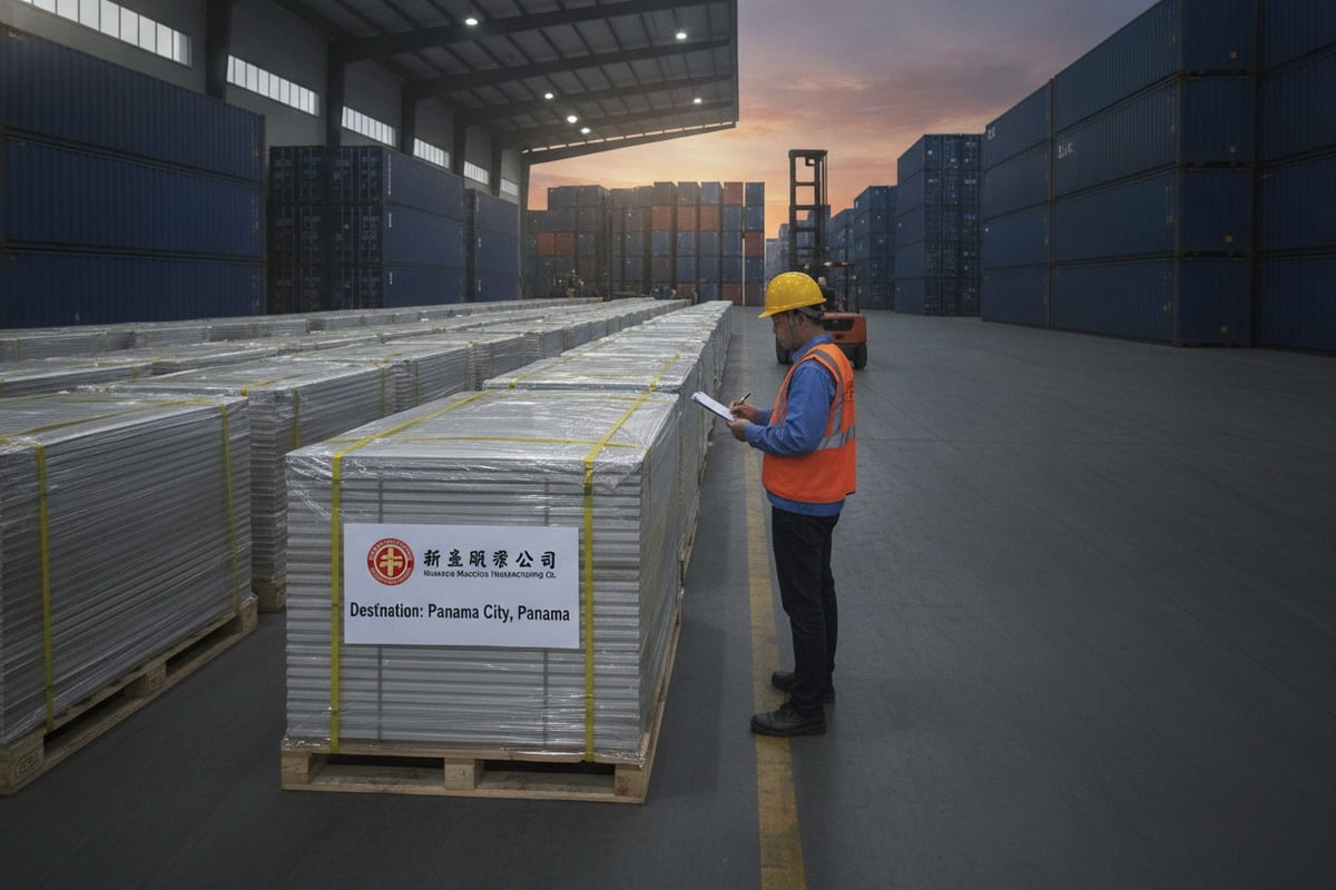 Managing shipping logistics and import duties for PVC ceilings from China to South America (ID#4)