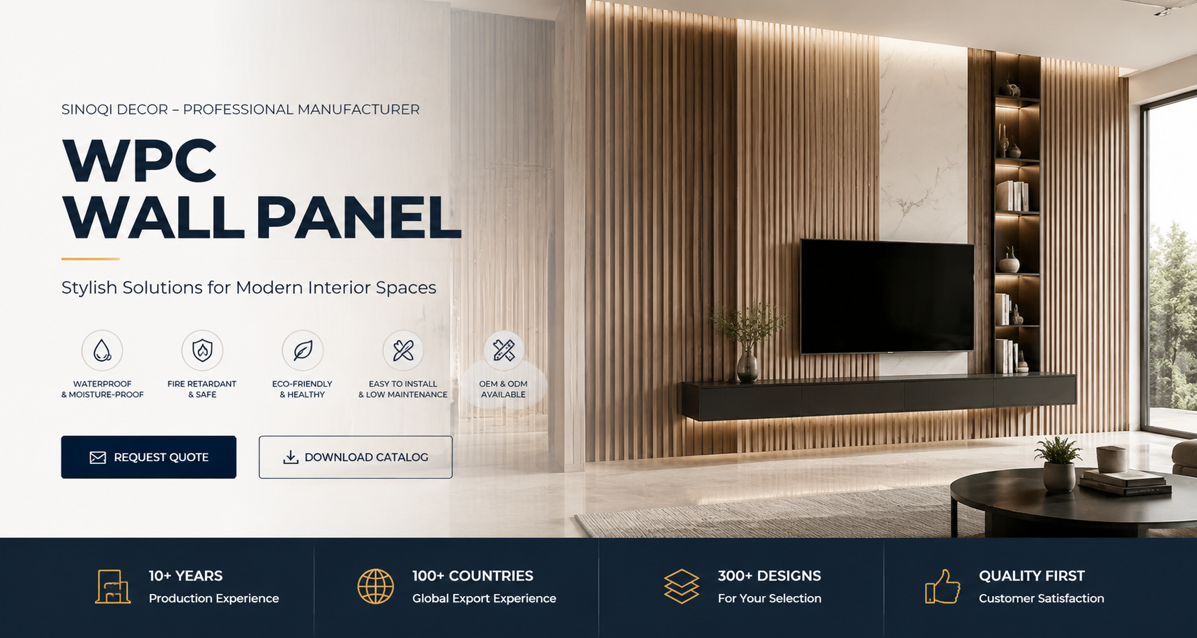WPC Wall Panel collection background